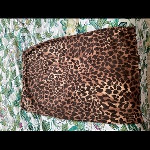 Michael Kors leopard print skirt